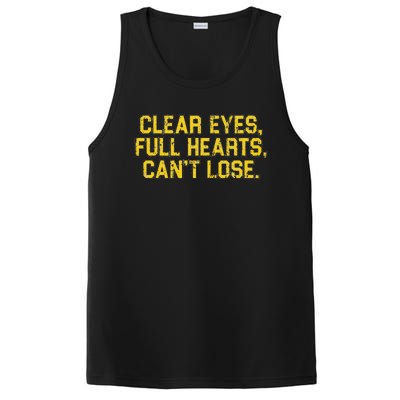 Clear Eyes Full Hearts Can't Lose Funny Sayings PosiCharge Competitor Tank