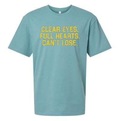 Clear Eyes Full Hearts Can't Lose Funny Sayings Sueded Cloud Jersey T-Shirt