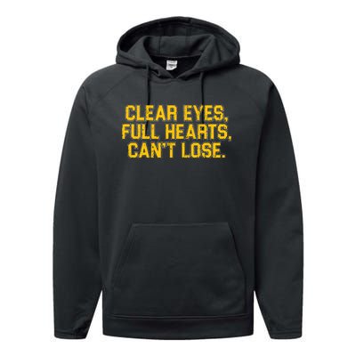 Clear Eyes Full Hearts Can&39;T Lose Performance Fleece Hoodie