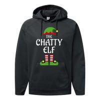 Chatty Elf Family Matching Group Christmas Performance Fleece Hoodie