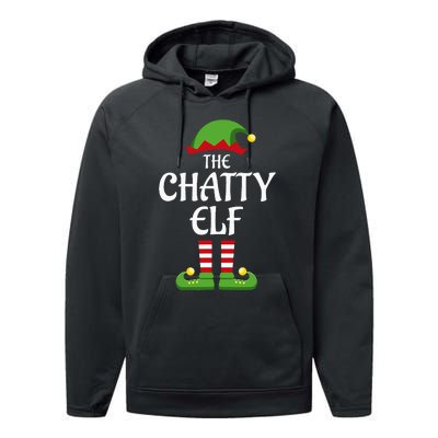 Chatty Elf Family Matching Group Christmas Performance Fleece Hoodie