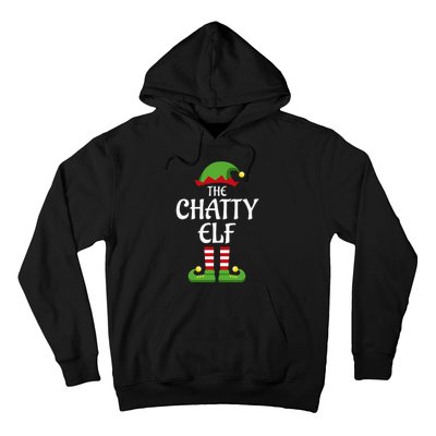 Chatty Elf Family Matching Group Christmas Hoodie