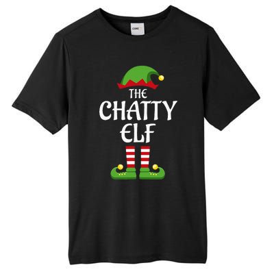 Chatty Elf Family Matching Group Christmas Tall Fusion ChromaSoft Performance T-Shirt