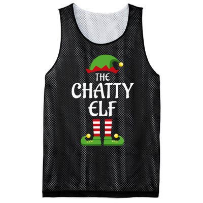 Chatty Elf Family Matching Group Christmas Mesh Reversible Basketball Jersey Tank