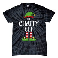 Chatty Elf Family Matching Group Christmas Tie-Dye T-Shirt