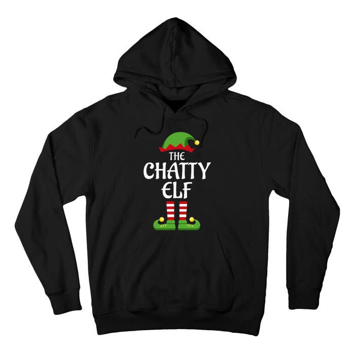 Chatty Elf Family Matching Group Christmas Tall Hoodie