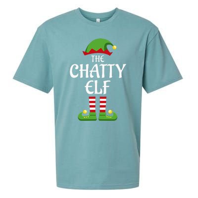 Chatty Elf Family Matching Group Christmas Sueded Cloud Jersey T-Shirt