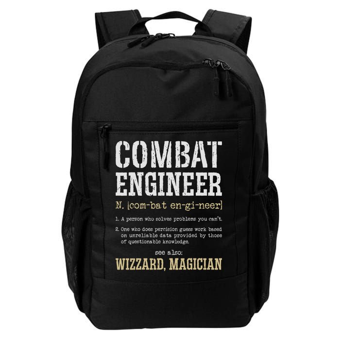 Combat Engineer Funny Engineering Dictionary Term Definition Daily Commute Backpack