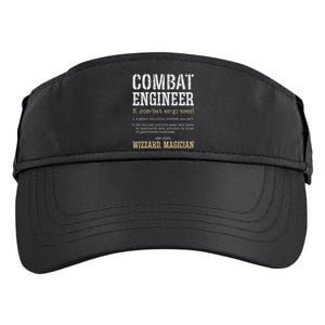 Combat Engineer Funny Engineering Dictionary Term Definition Adult Drive Performance Visor