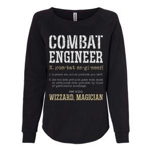 Combat Engineer Funny Engineering Dictionary Term Definition Womens California Wash Sweatshirt