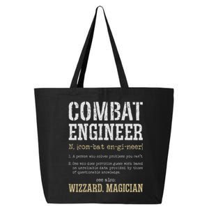 Combat Engineer Funny Engineering Dictionary Term Definition 25L Jumbo Tote