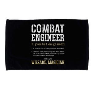 Combat Engineer Funny Engineering Dictionary Term Definition Microfiber Hand Towel