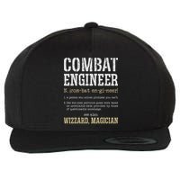 Combat Engineer Funny Engineering Dictionary Term Definition Wool Snapback Cap