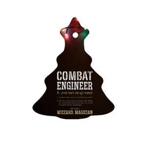 Combat Engineer Funny Engineering Dictionary Term Definition Ceramic Tree Ornament