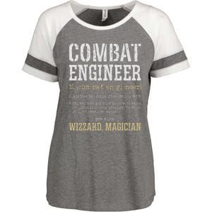 Combat Engineer Funny Engineering Dictionary Term Definition Enza Ladies Jersey Colorblock Tee