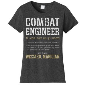 Combat Engineer Funny Engineering Dictionary Term Definition Women's T-Shirt