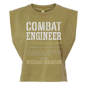 Combat Engineer Funny Engineering Dictionary Term Definition Garment-Dyed Women's Muscle Tee