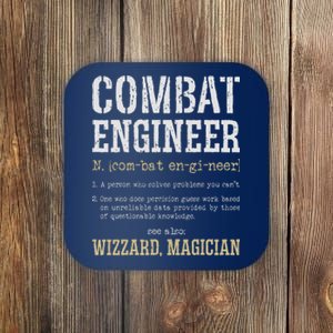 Combat Engineer Funny Engineering Dictionary Term Definition Coaster