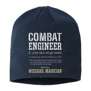 Combat Engineer Funny Engineering Dictionary Term Definition Sustainable Beanie