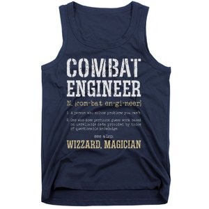 Combat Engineer Funny Engineering Dictionary Term Definition Tank Top