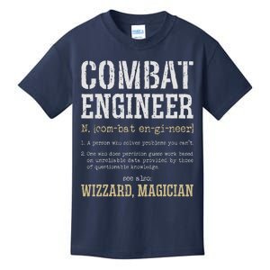 Combat Engineer Funny Engineering Dictionary Term Definition Kids T-Shirt