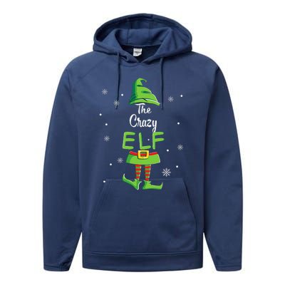 Crazy Elf Family Matching Christmas Pajamas Pjs Xmas Funny Performance Fleece Hoodie