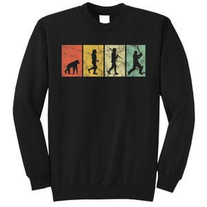 Cricket Evolution for Cricket Sports Player Funny Cricket Sweatshirt