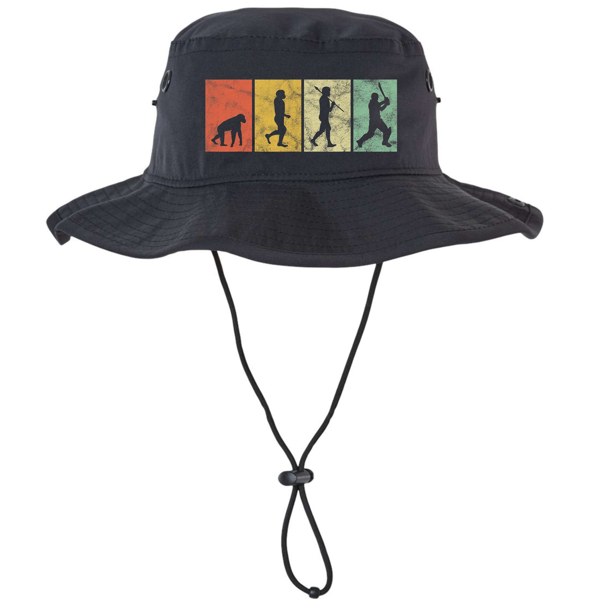 Cricket Evolution for Cricket Sports Player Funny Cricket Bucket Hat