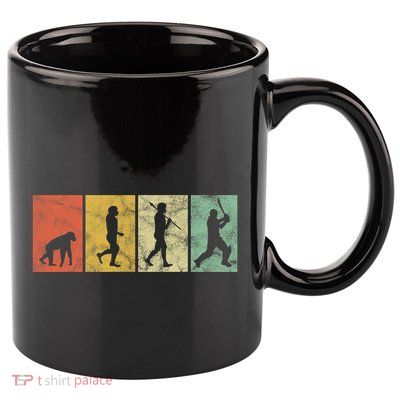 Cricket Evolution for Cricket Sports Player Funny Cricket 11oz C Handle Ceramic Mug