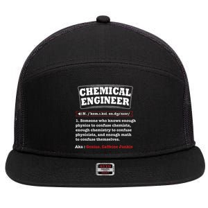 Chemical Engineer Gifts Chemical Engineer Definition 7 Panel Mesh Trucker Snapback Hat