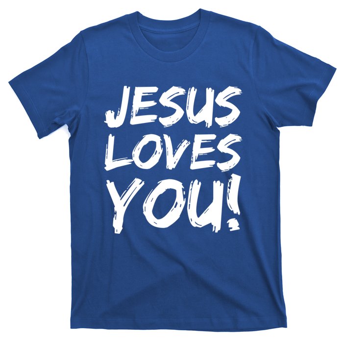 Christian Evangelism Gift Jesus Loves You! Great Gift T-Shirt