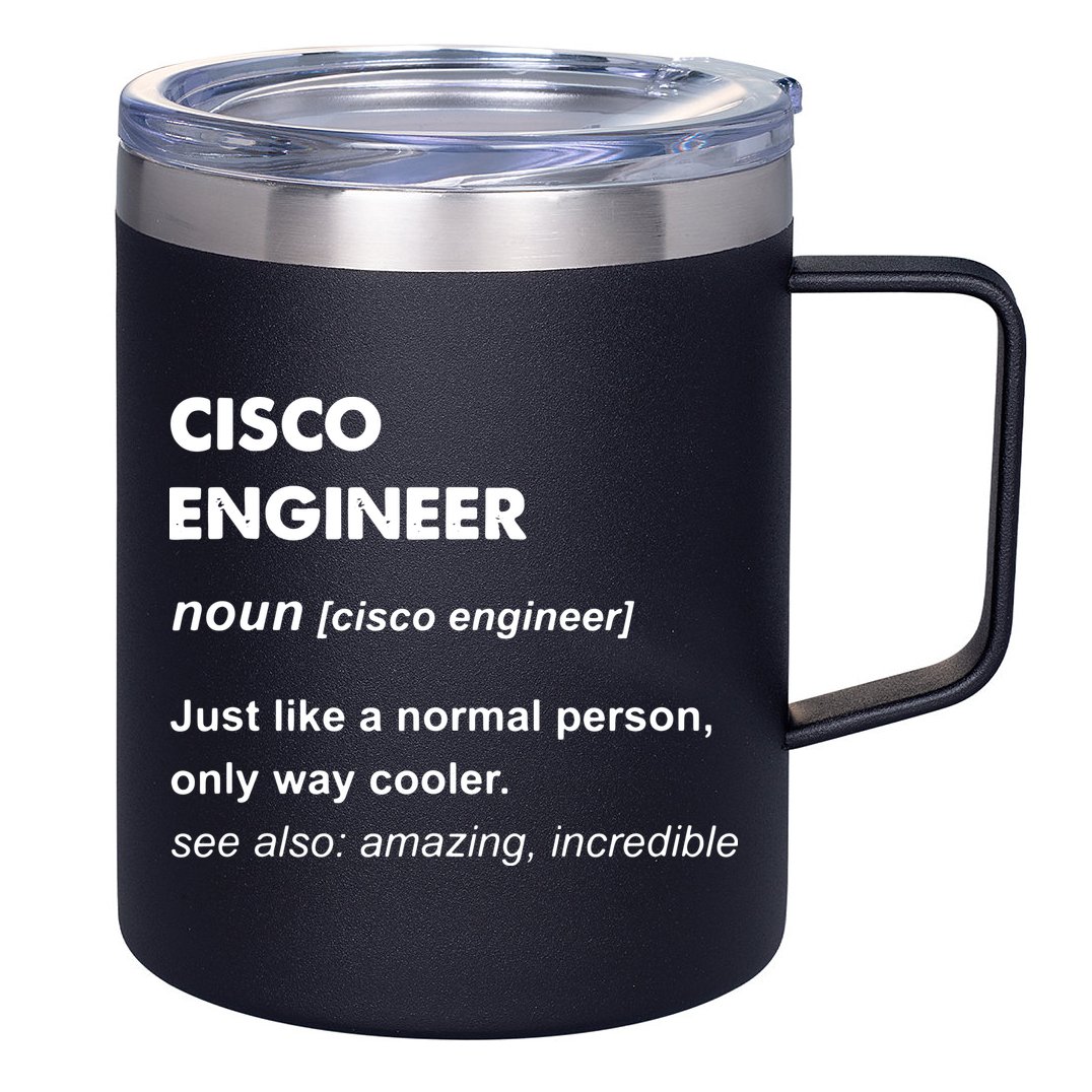 Cisco Engineer Gift 12oz Stainless Steel Coffee Mug