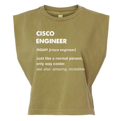 Cisco Engineer Gift Garment-Dyed Women's Muscle Tee