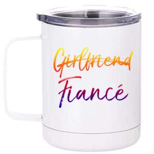 Cute Engagement Gift For Women Not Girlfriend Fiance Cute Gift 12 oz Stainless Steel Tumbler Cup