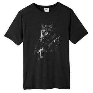 Cat Electric Guitar Tall Fusion ChromaSoft Performance T-Shirt