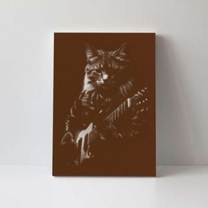 Cat Electric Guitar Canvas