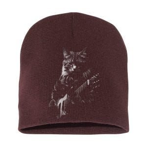 Cat Electric Guitar Short Acrylic Beanie