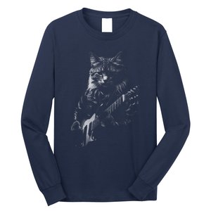 Cat Electric Guitar Long Sleeve Shirt