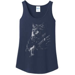 Cat Electric Guitar Ladies Essential Tank