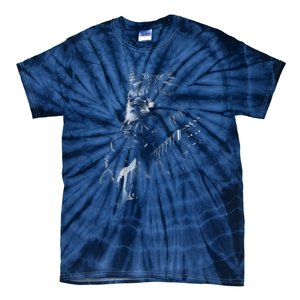 Cat Electric Guitar Tie-Dye T-Shirt