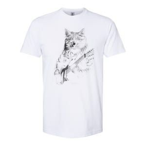 Cat Electric Guitar Softstyle CVC T-Shirt