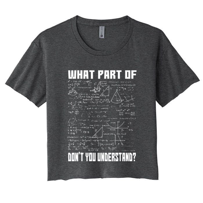 Civil Engineer Gift With An Engineering Funny Women's Crop Top Tee