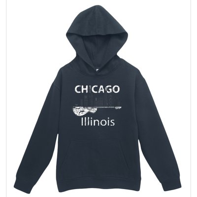 Chicago Electric Guitar American Music Vintage Urban Pullover Hoodie