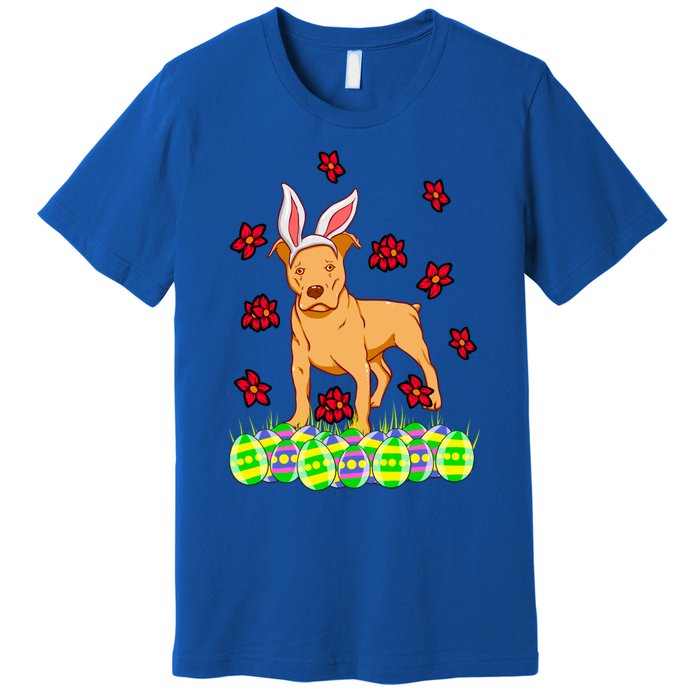 Cute Easter Gift Idea For Pit Bull Pittie Terrier Lovers Gift Premium T-Shirt