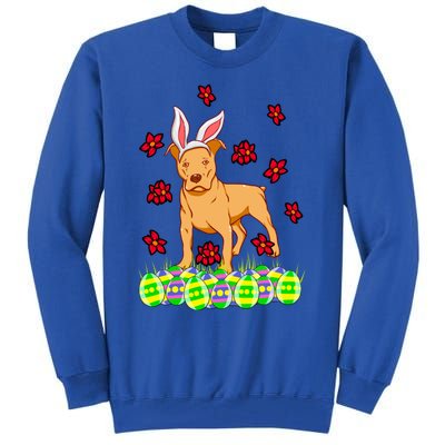 Cute Easter Gift Idea For Pit Bull Pittie Terrier Lovers Gift Tall Sweatshirt