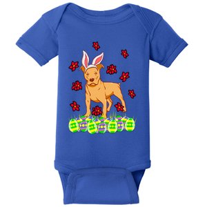 Cute Easter Gift Idea For Pit Bull Pittie Terrier Lovers Gift Baby Bodysuit