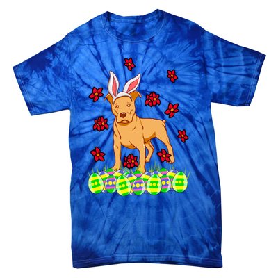 Cute Easter Gift Idea For Pit Bull Pittie Terrier Lovers Gift Tie-Dye T-Shirt