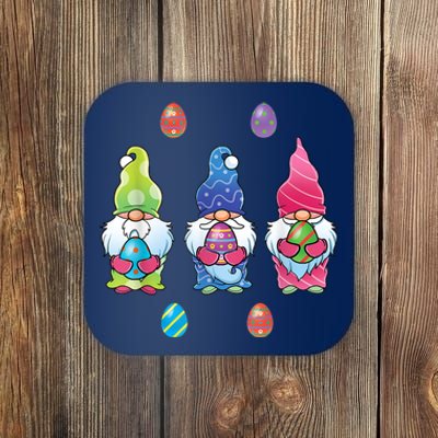 Cute Easter Gnomes Funny Colorful Easter Egg Hunting Gnome Coaster