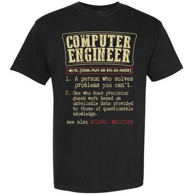 Computer Engineer Gift Funny Dictionary Definition Garment-Dyed Heavyweight T-Shirt