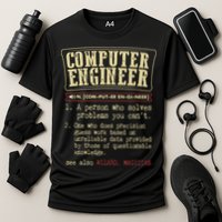 Computer Engineer Gift Funny Dictionary Definition Performance Shirt